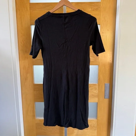 GAP Black Sheath Midi Dress Casual Crew Neck - Picture 6 of 6